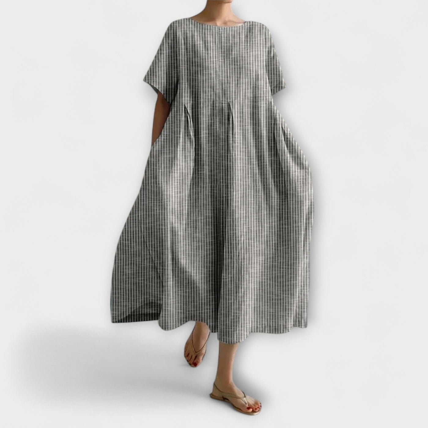 Aminta™ - Lång Klänning Med Sommarbris