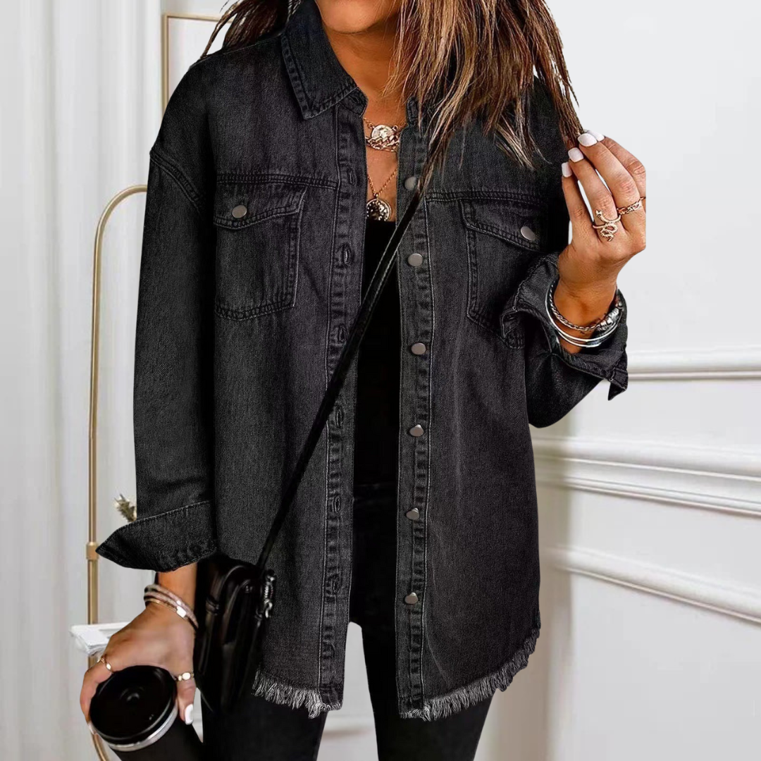 Elva™ | Klassisk Denimjacka för Vardagsbruk