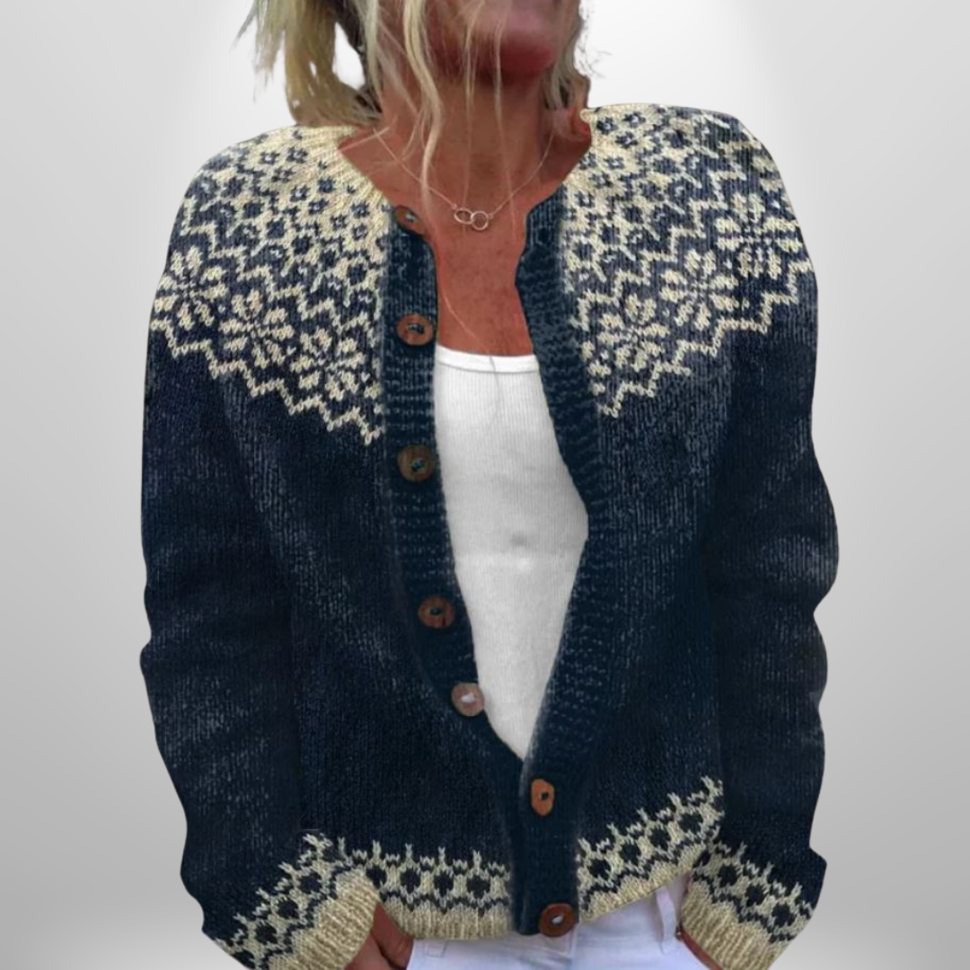 Sigrid™ | Mörkgrå Kofta