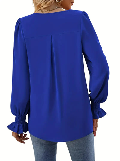 Josefin™ - Premium Enfärgad Höstblus, Elegant & Bekväm