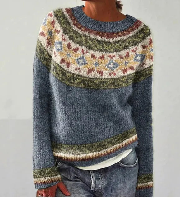 Elva™ | Vintage Stickad Tröja