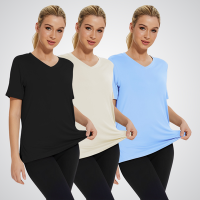 Elva™ | Avslappnad T-shirt med Lös Passform (3-pack)