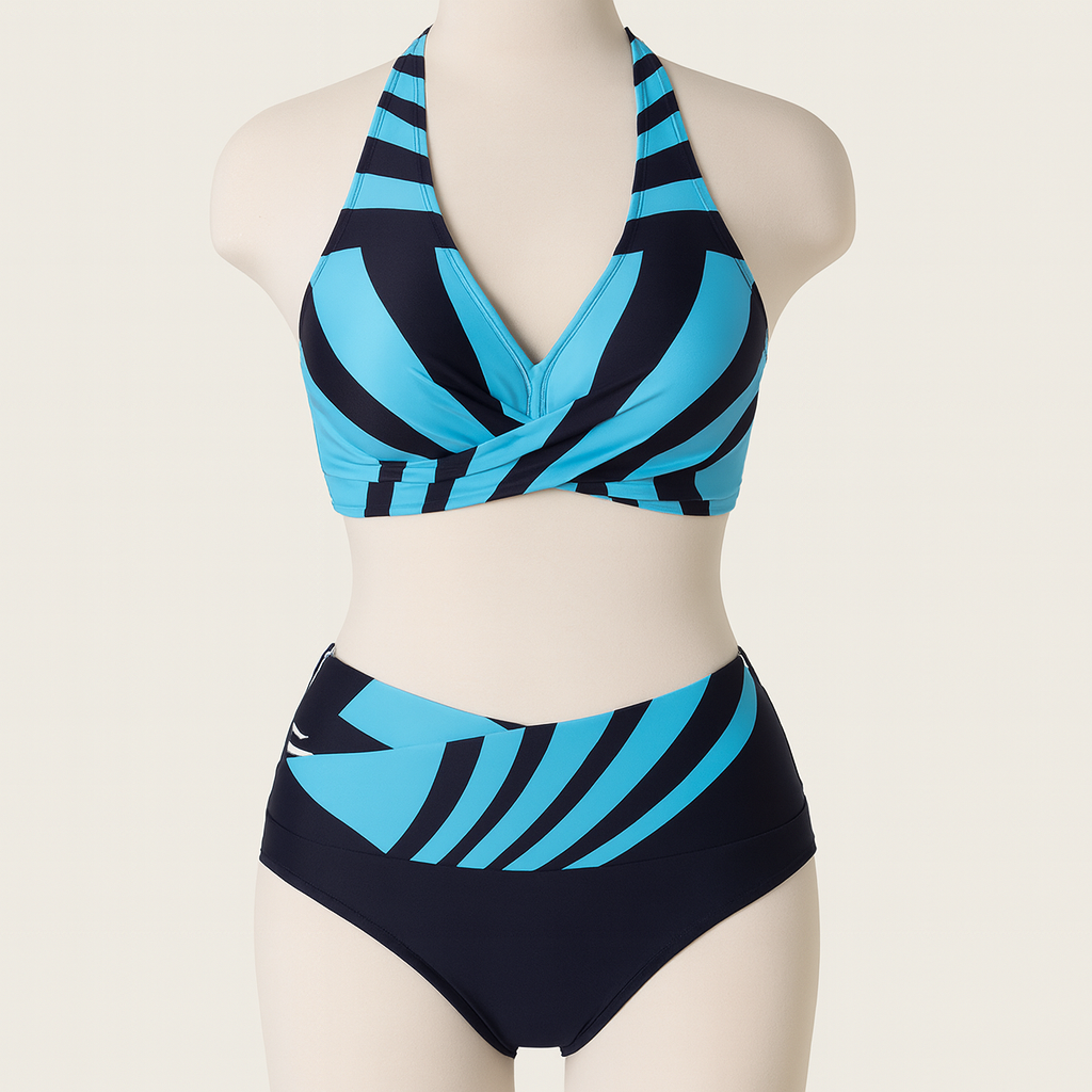 Clémence™ – Färgglad Formande Sommarbikini För Extra Självförtroende