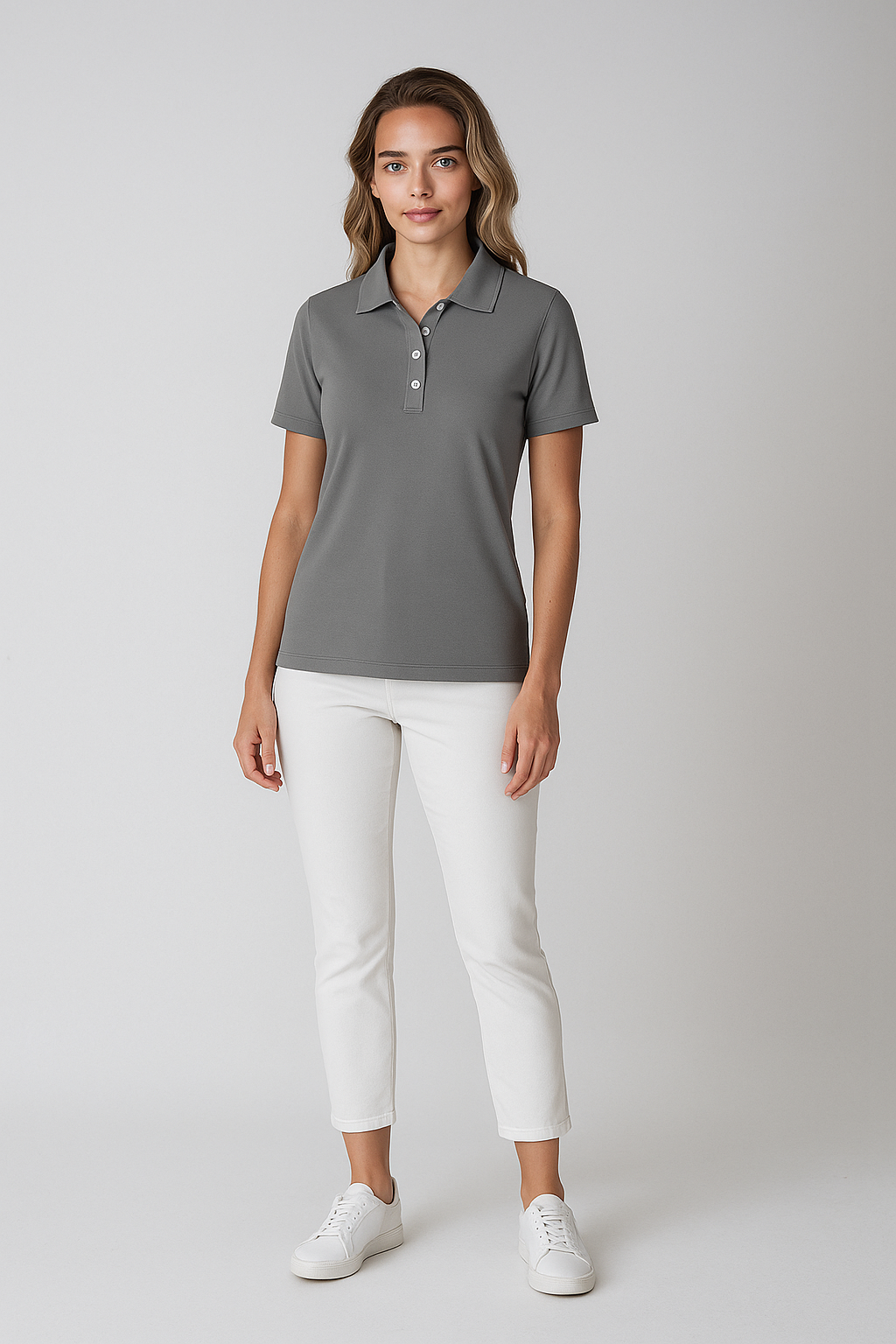 Émilie™ – Andningsbar Pikétröja med Elegant Look