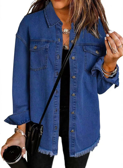 Elva™ | Klassisk Denimjacka för Vardagsbruk