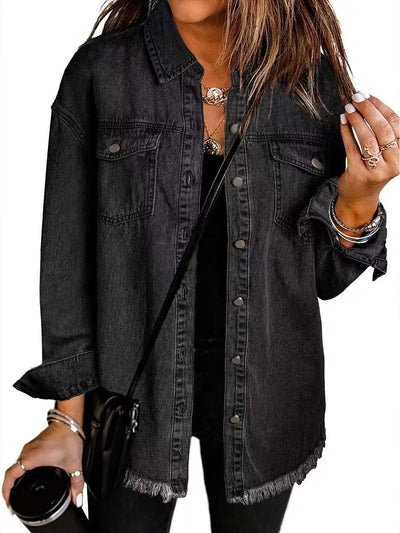 Elva™ | Klassisk Denimjacka för Vardagsbruk