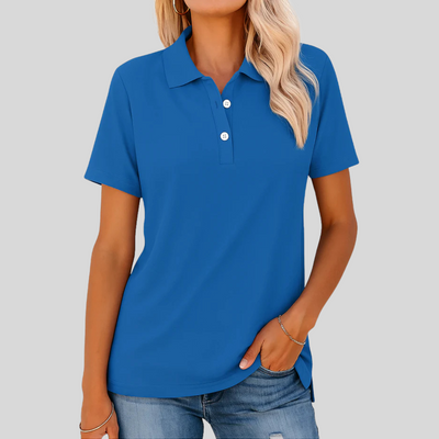 Émilie™ – Andningsbar Pikétröja med Elegant Look