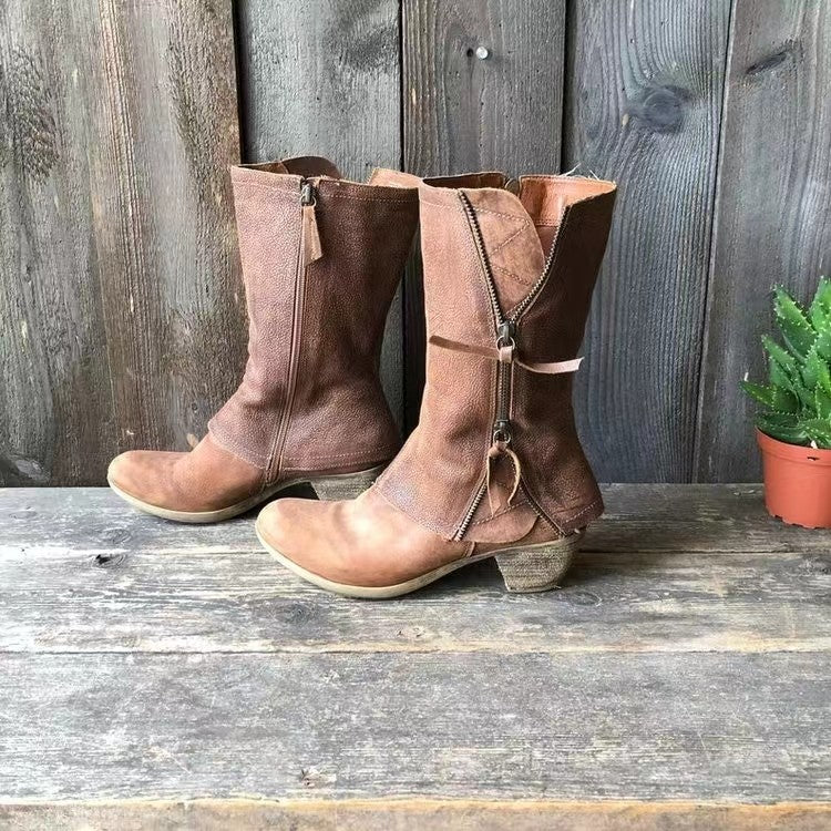 Elva™ | Vinterstövlar med varmt foder och klack