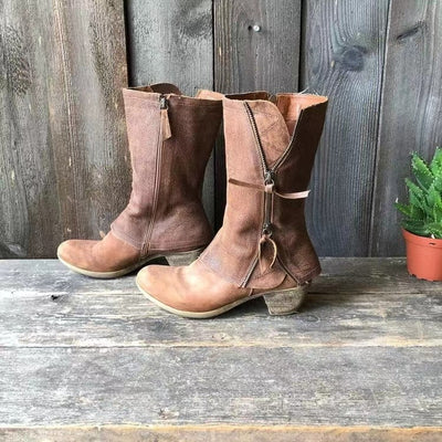 Elva™ | Vinterstövlar med varmt foder och klack