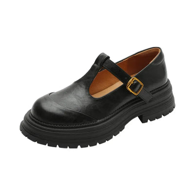 Mary Janes - Elegant Skor i Läder