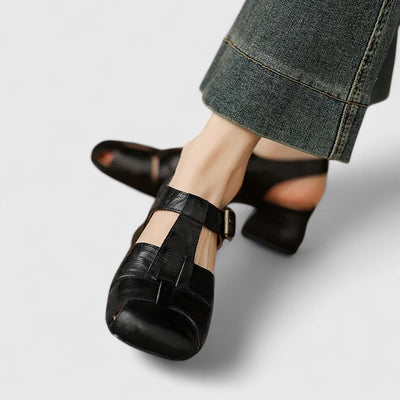 Elva™ | Eleganta Sandaler i Läder