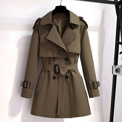 Elva™ | Kort och Chic Trenchcoat för Damer