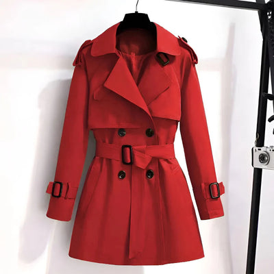 Elva™ | Kort och Chic Trenchcoat för Damer