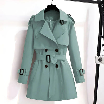 Elva™ | Kort och Chic Trenchcoat för Damer