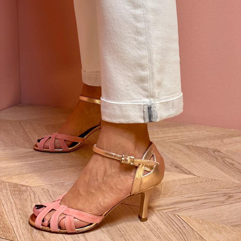 Elva™ | Sandaler med Smal Klack och Öppen Tå