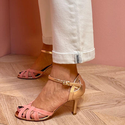 Elva™ | Sandaler med Smal Klack och Öppen Tå