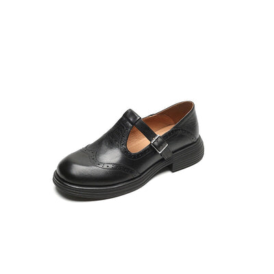 Elva™ | Eleganta Mary Janes i Läder