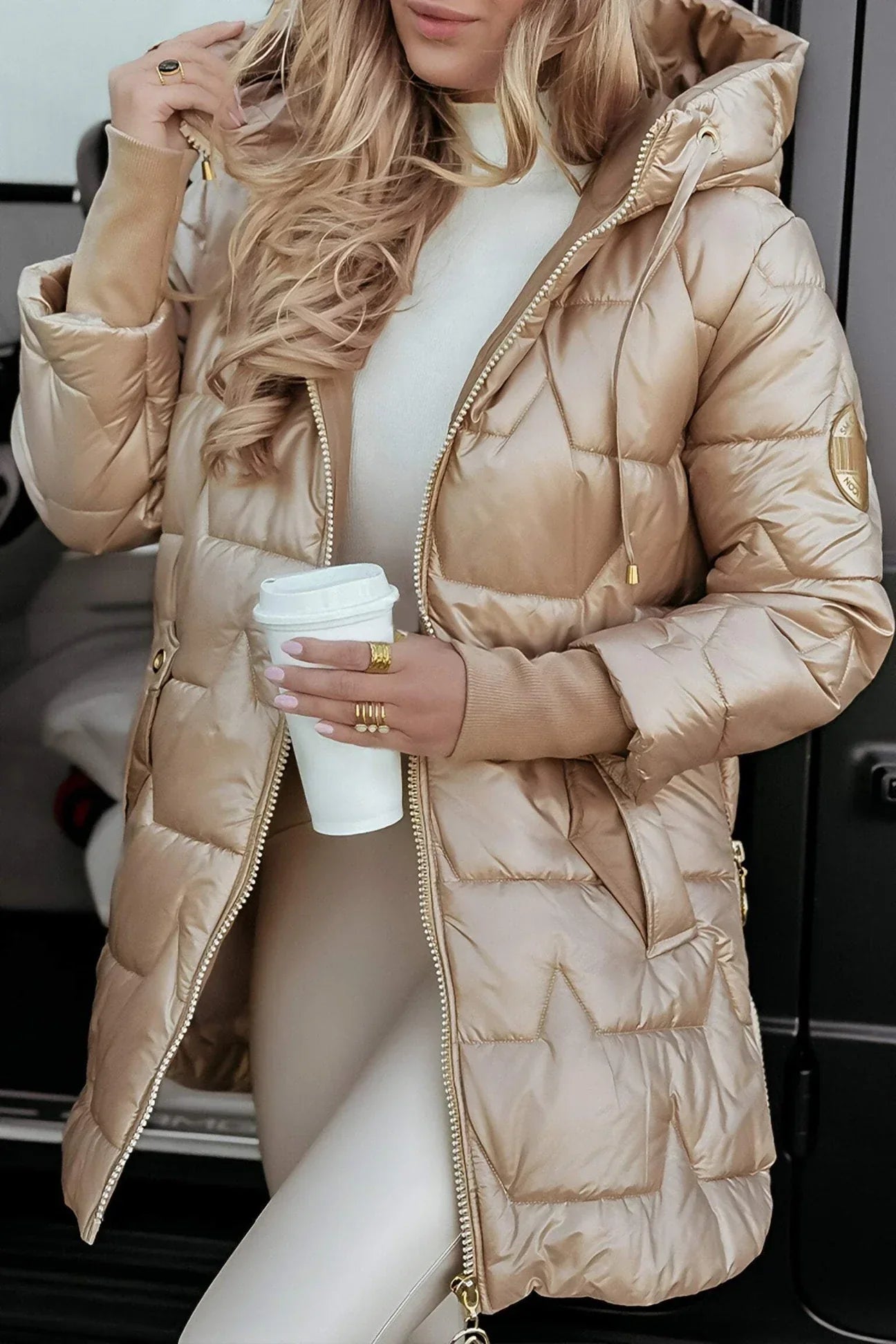 Elva™ | Elegant vinterkappa med huva