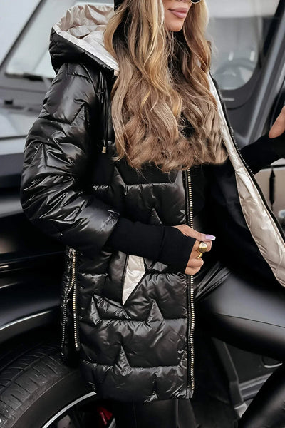 Elva™ | Elegant vinterkappa med huva