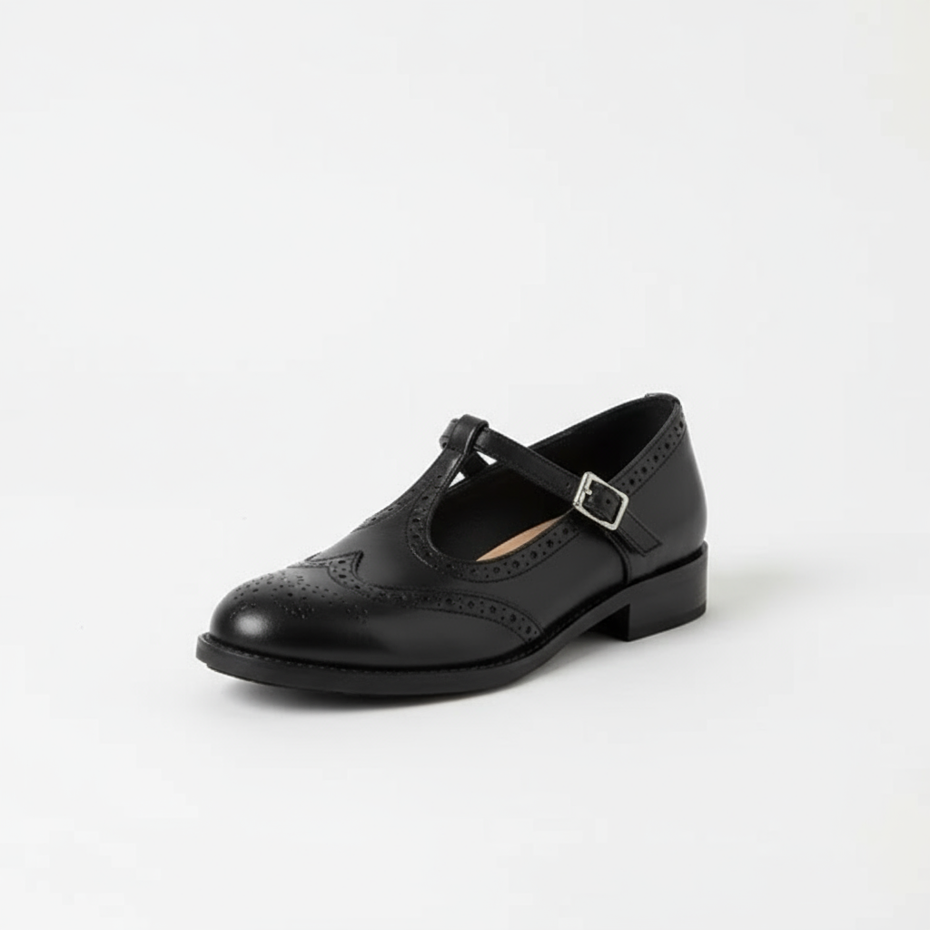 Elva™ | Sofistikerade Mary Janes i Läder